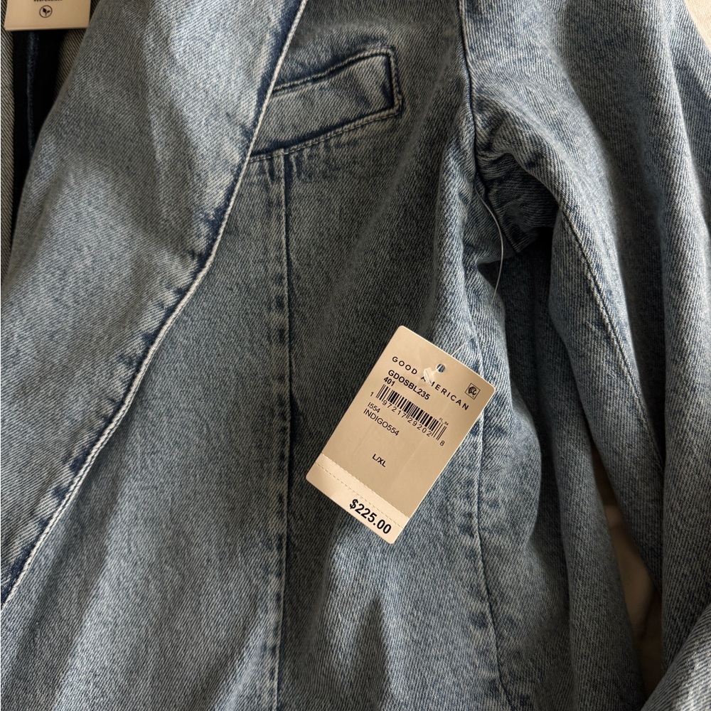 NWT Good American Denim Blazer - Picture 3 of 3